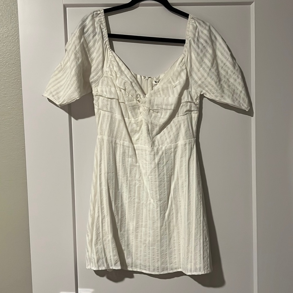 NWT White Cotton Mini Dress